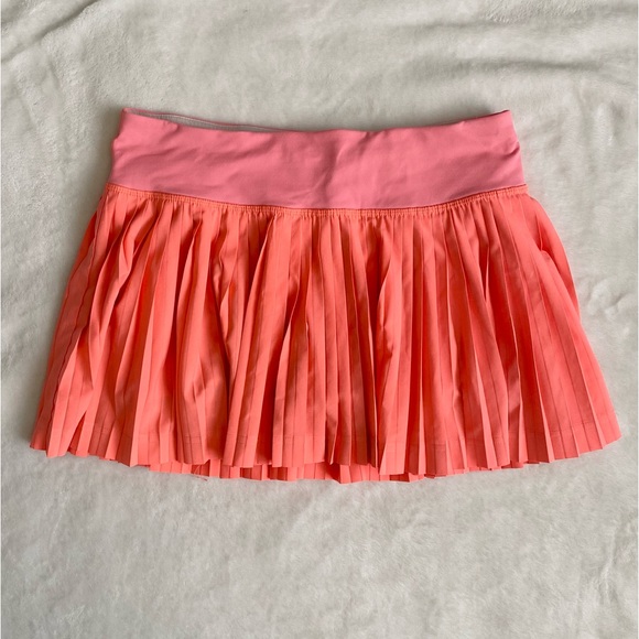 RARE Lululemon Pleat to Street Tennis Skirt ‘Grapefruit’ Size 4 - Picture 7 of 14